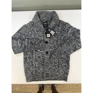 XRAY Jeans Men Gray Cable-Knit Shawl Collar Cardigan Sweater M XMW-39130B